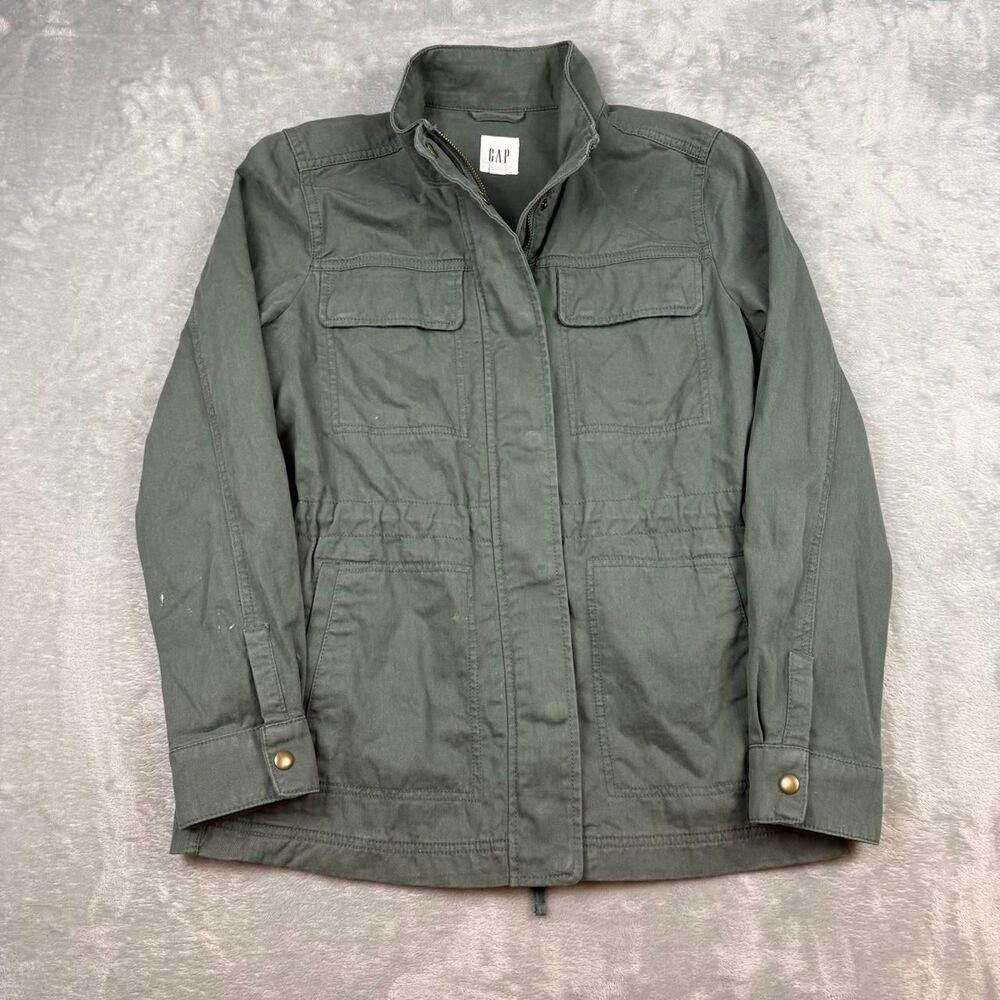 Gap Women's Green and Khaki Jacket
